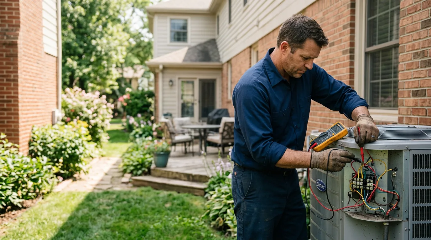 HVAC technician working near Blocksburg, CA
